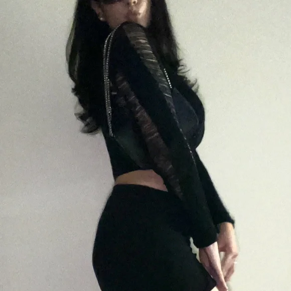 Black Ripped Top - Picture 2 of 3